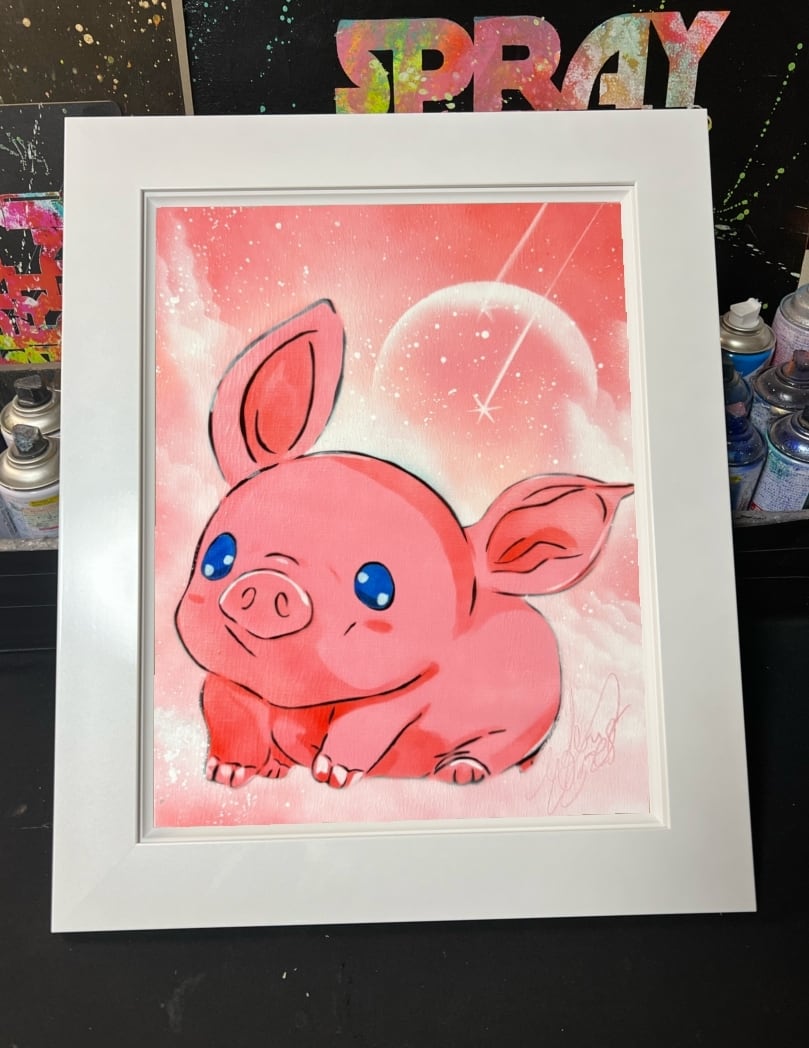 美術品・アンティーク・コレクション 匿名配送⭐︎スプレーアート絵伝F