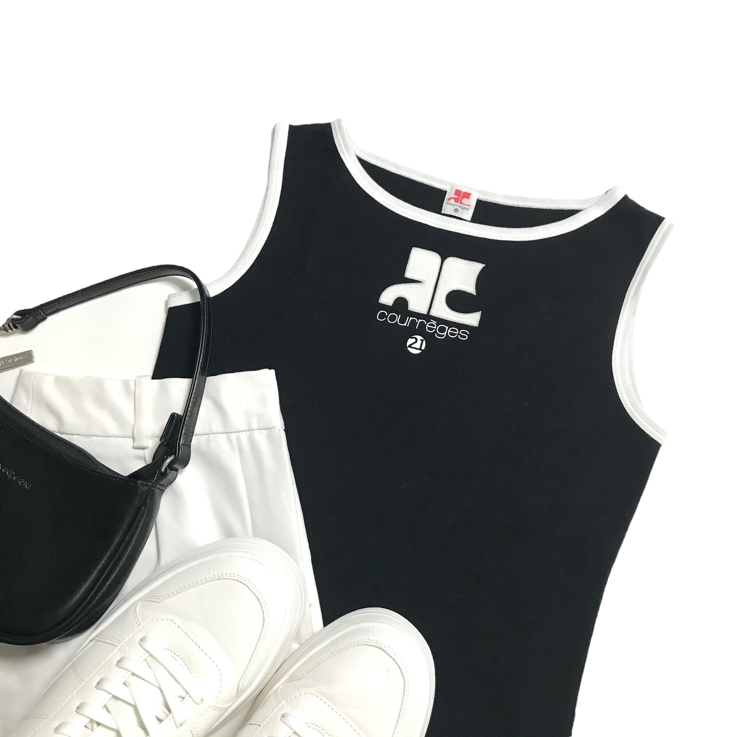 ○correges クレージュ タンクトップ ブラック レディース ○correges クレージュ タンクトップ ブラック レディース