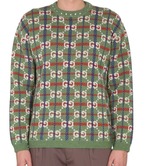 【新品未使用Mサイズ】GUCCI GG総柄 スタッズ ウールニット