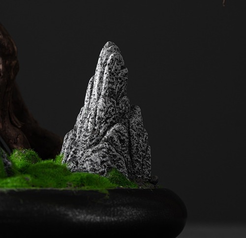 インテリア 観葉植物  大きい 盆栽 松 人工盆栽 フェイクグリーン フェイクプランター 初心者 置き物 オブジェ ポットオーナメント 鹿 鈴 ア