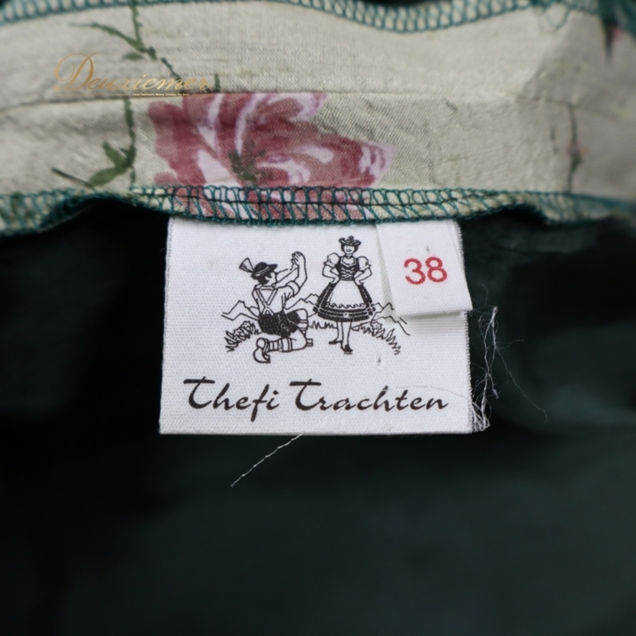 フォークダンス 衣装 ワンピース ドレス グリーン系 花柄 光沢 かわいい カントリー チロリアン 落ち着いた色 華やか ダンス衣装 イベント ステージ 練習 レッスン ピンク系