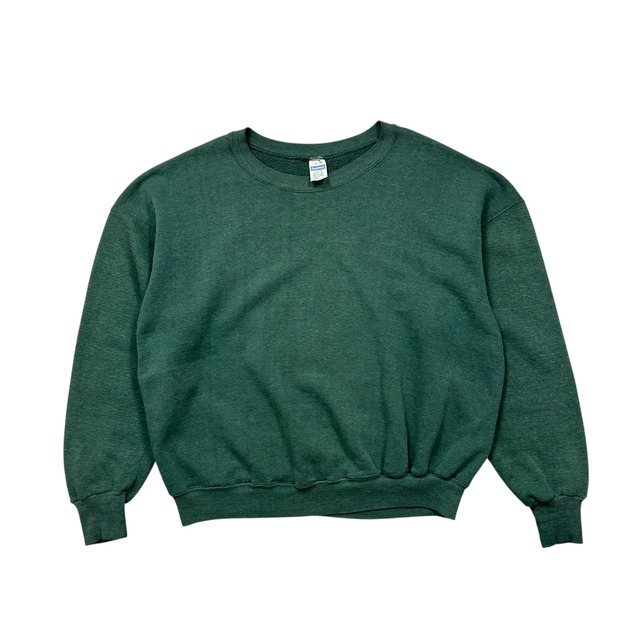 80s HEALTH KNIT BLANK SWEATSHIRT SIZE L (USED)