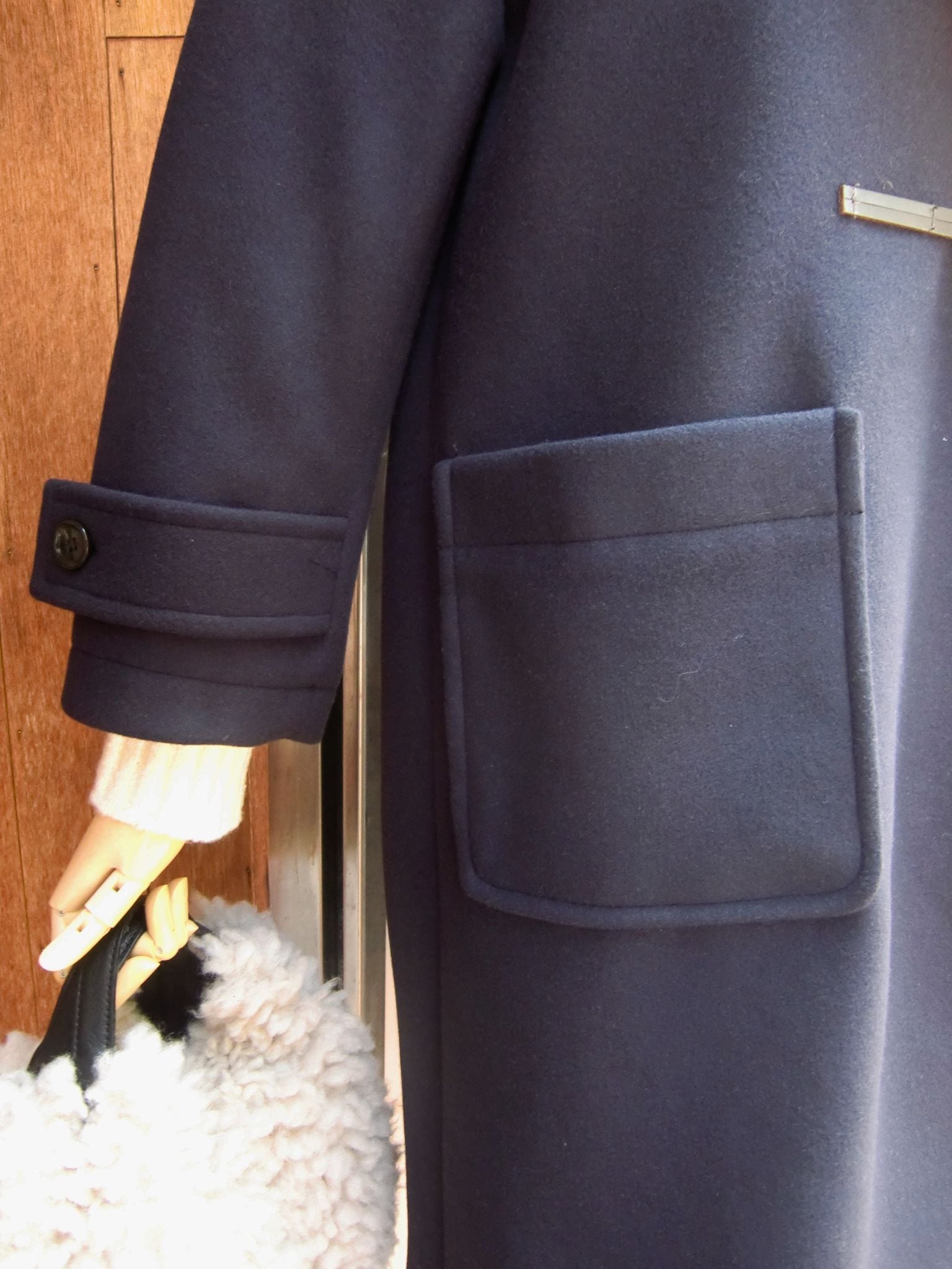 Munich ：マイクロシープダブルジャージダッフルコート | Blanco