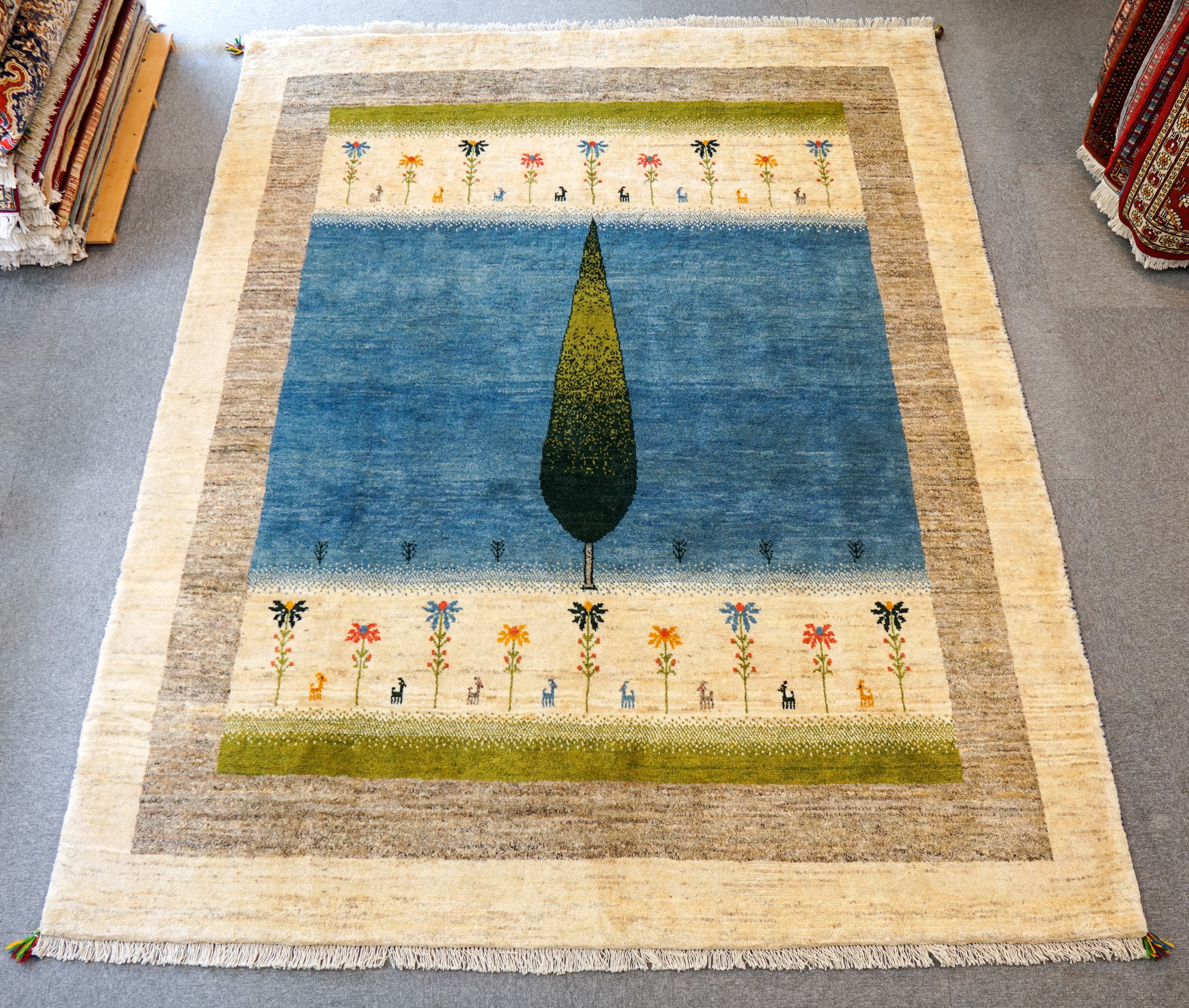 253×206cm 【ペルシャ手織りギャッベ】 | Decorworks