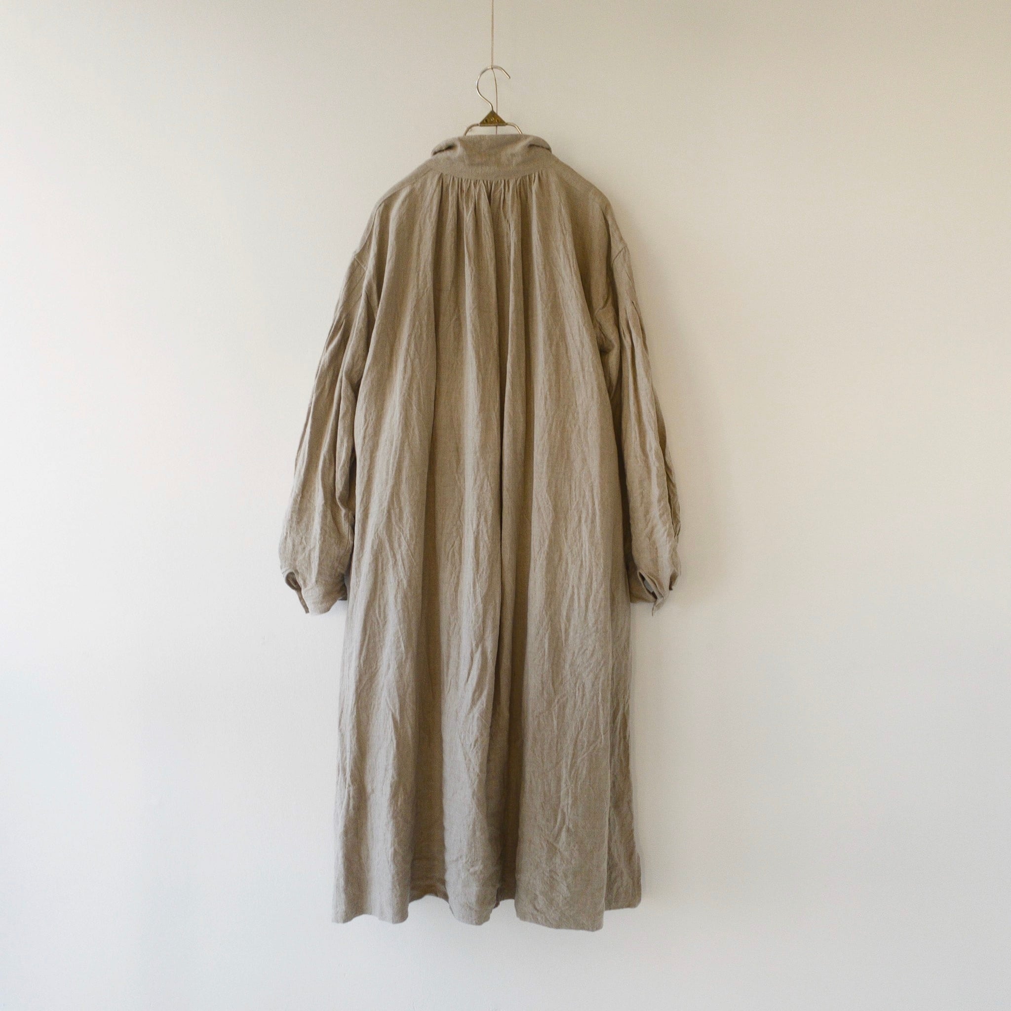 フランスアンティーク ワークシャツ シャツワンピ リネン 羊飼い