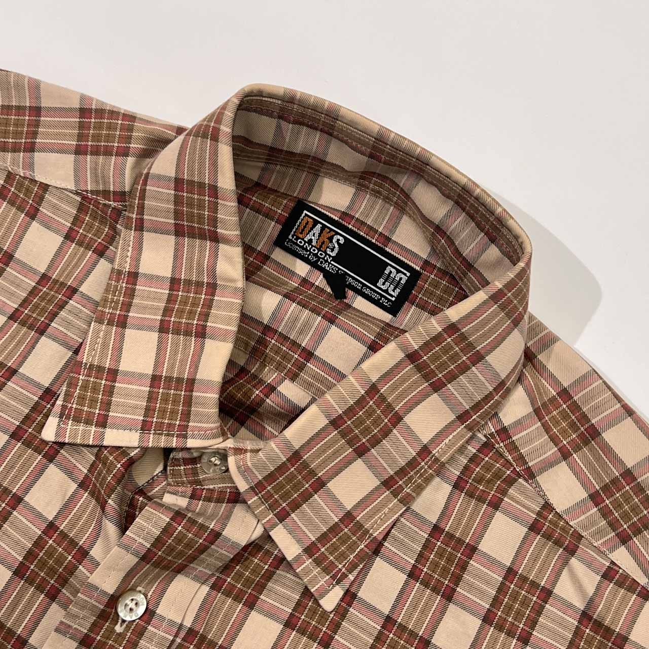 DAKS ダックス チェック 長袖シャツ M/マルチ メンズ CHOYA