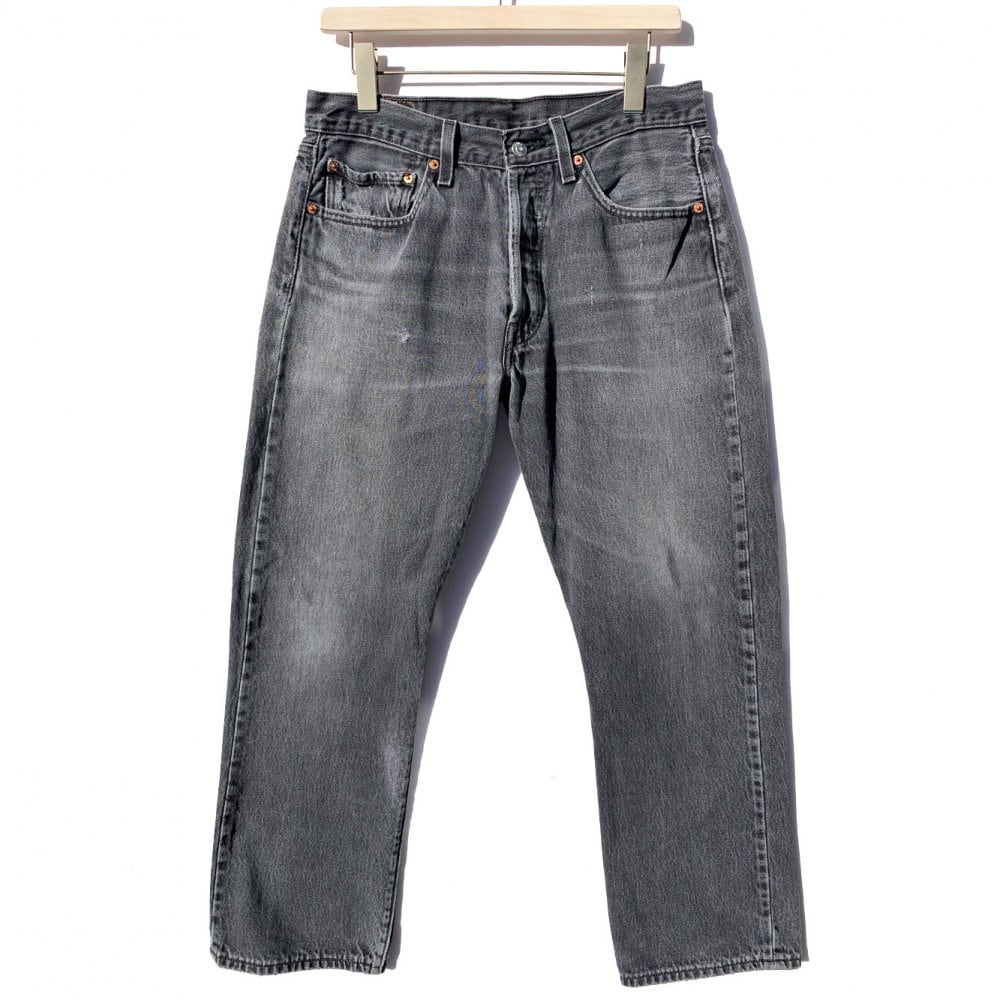 Vintage Black Denim Pants W-33 L-30 