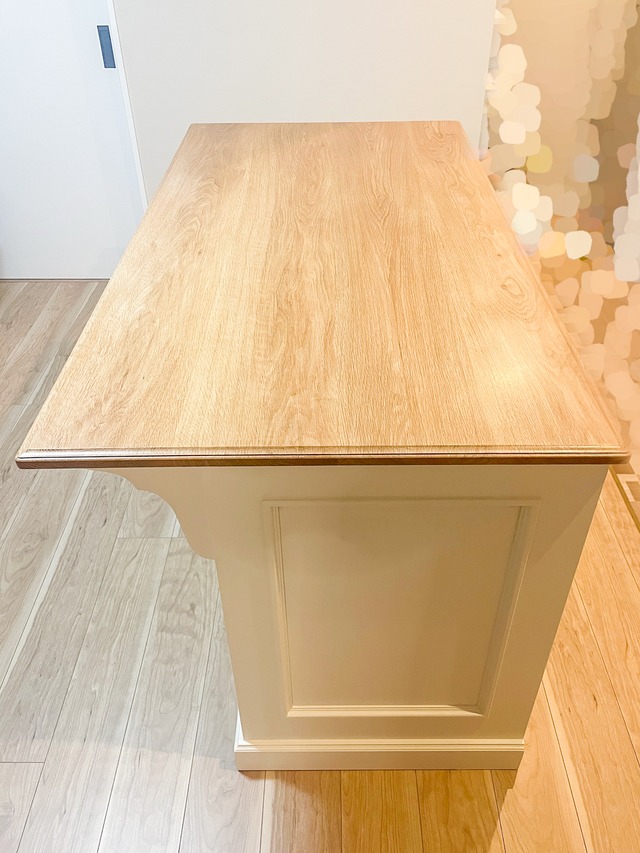 海外インテリア風キッチンカウンター179 (大理石天板・アイランドカウンター)W1200 オーダーメイド家具