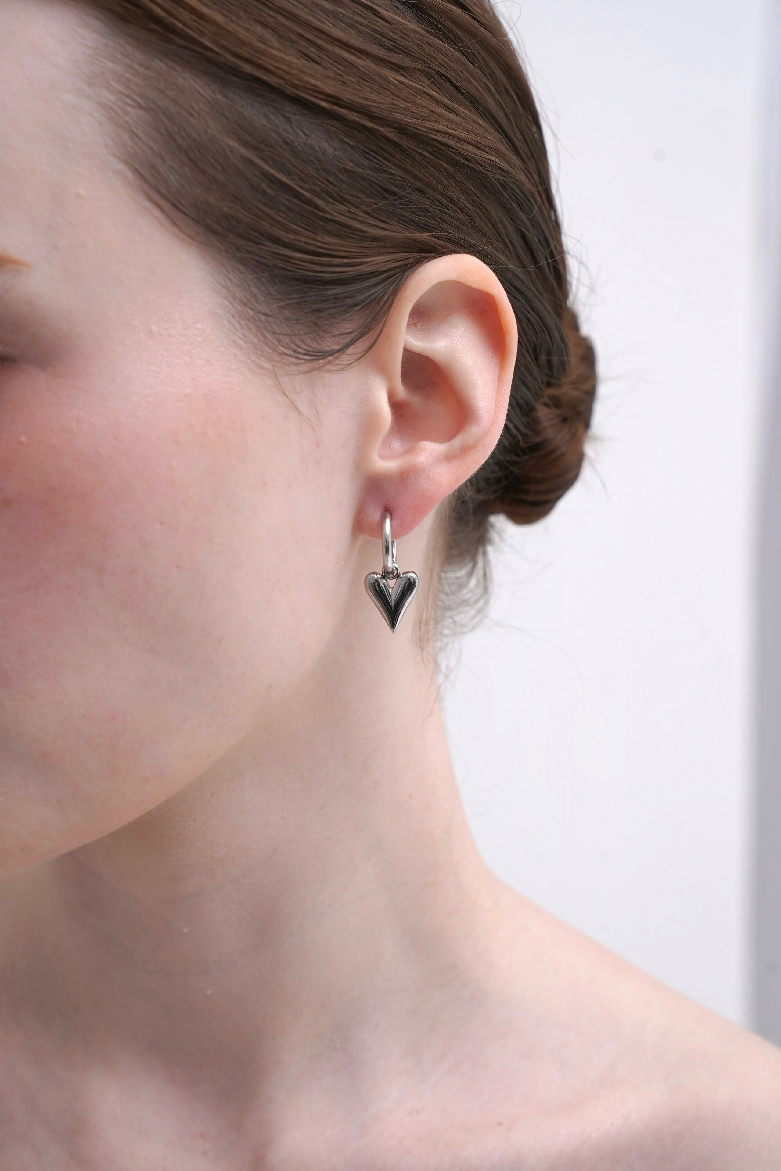316L Elysian Heart Drops pierce［SILVER］#p136 | CELINA
