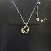 BRASS THORNY HEART #2 STAINLESS NECKLACE / ブラスソーニーハートステンレスチェーンネックレス