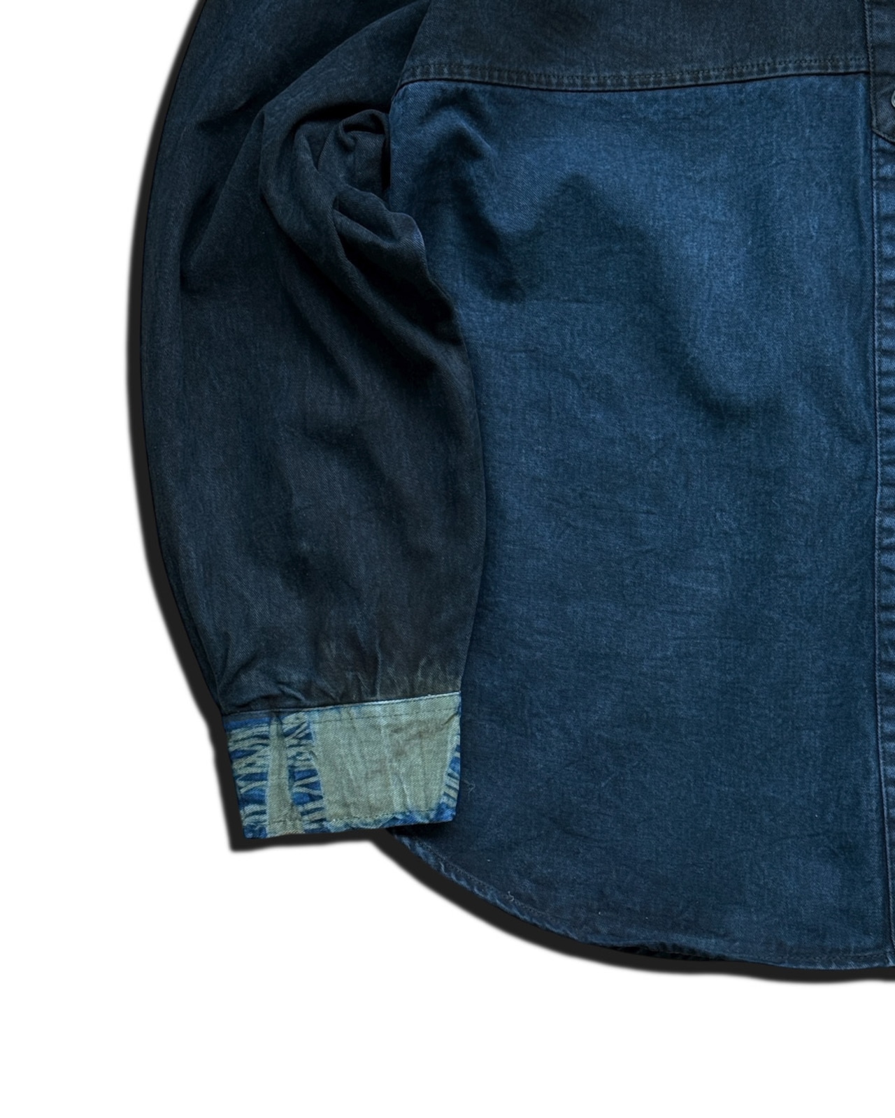 【数量限定販売】藍染め切り返しツイルシャツ 旧邸