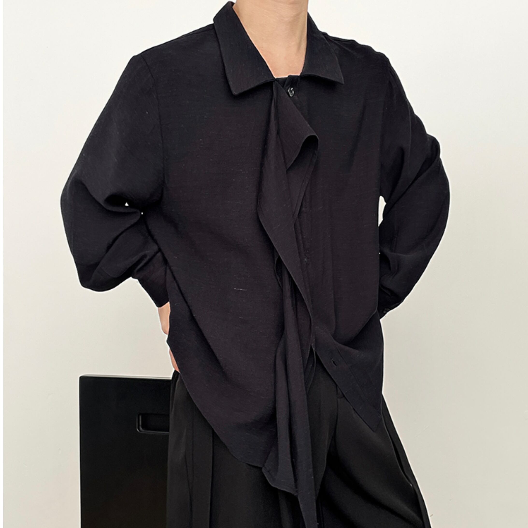 リボンタイシャツ シャツ 10098