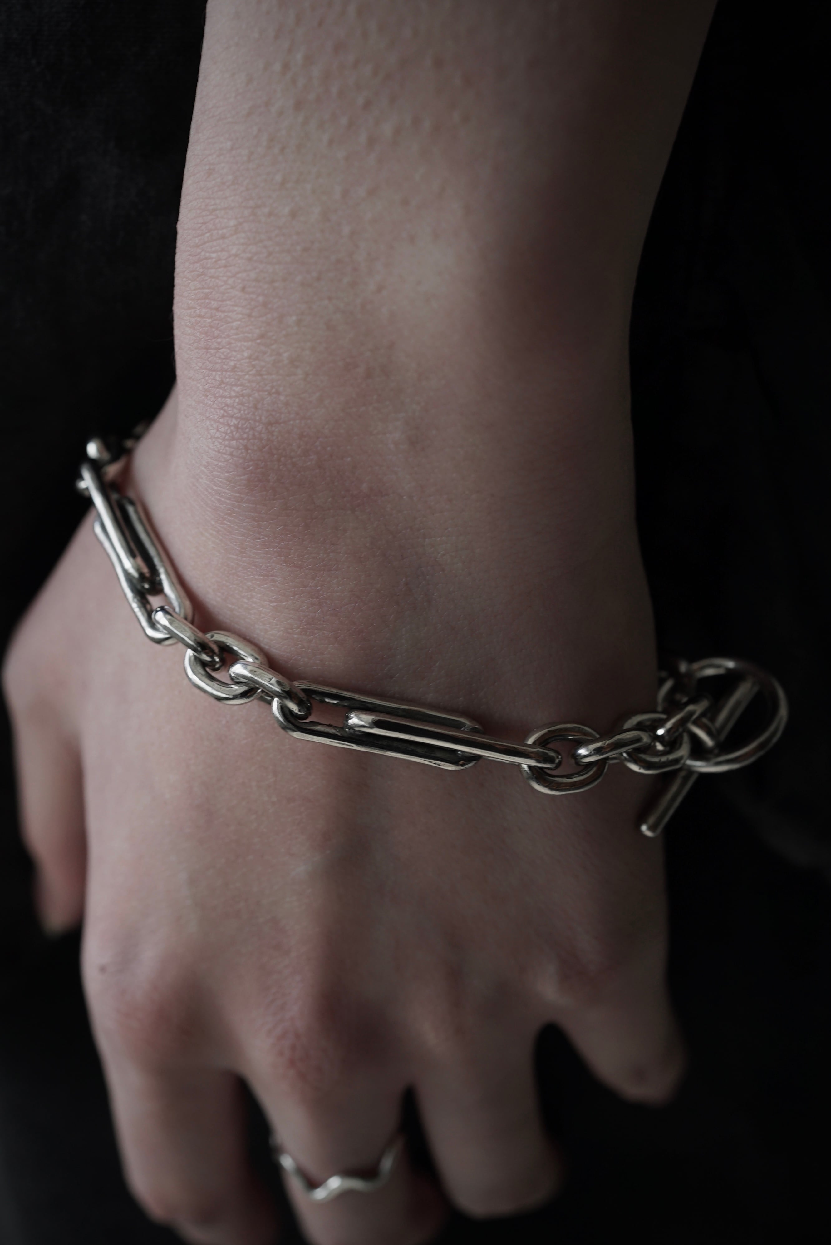 受注生産】Hand Made Silver / chain bracelet_thick | C O L I N A