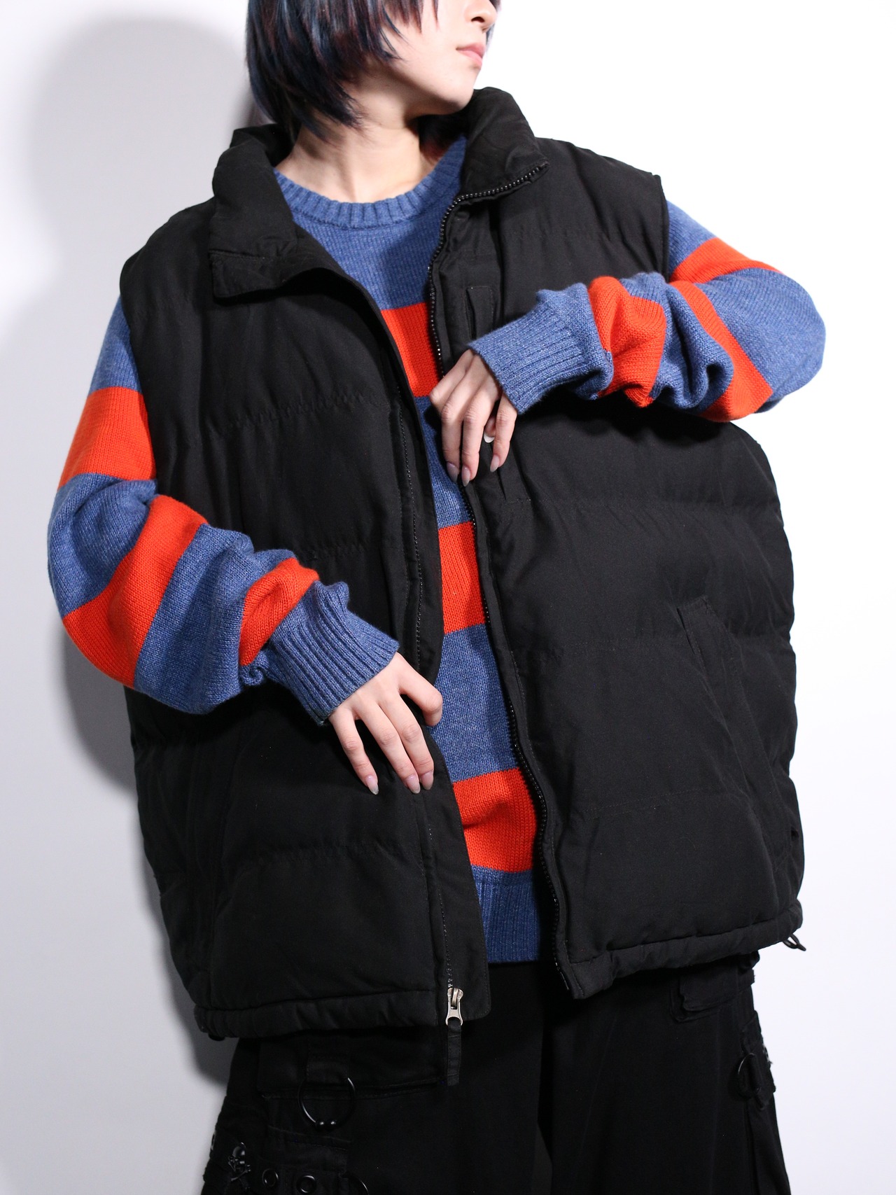 over silhouette down vest jacket - 2