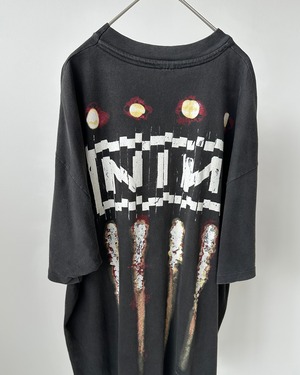-Nine Inch Nails- Vintage 90s XL The Downward Spiral Shredder Print T-Shirt made in USA