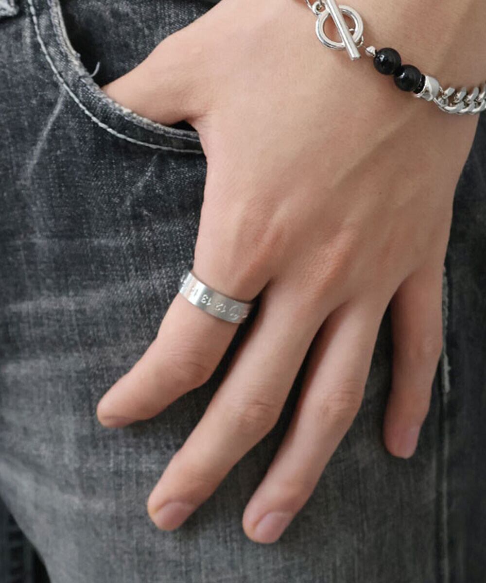 【SELECT】サージカル ステンレス 316L ナンバー リング  金属アレルギー対応　韓国製