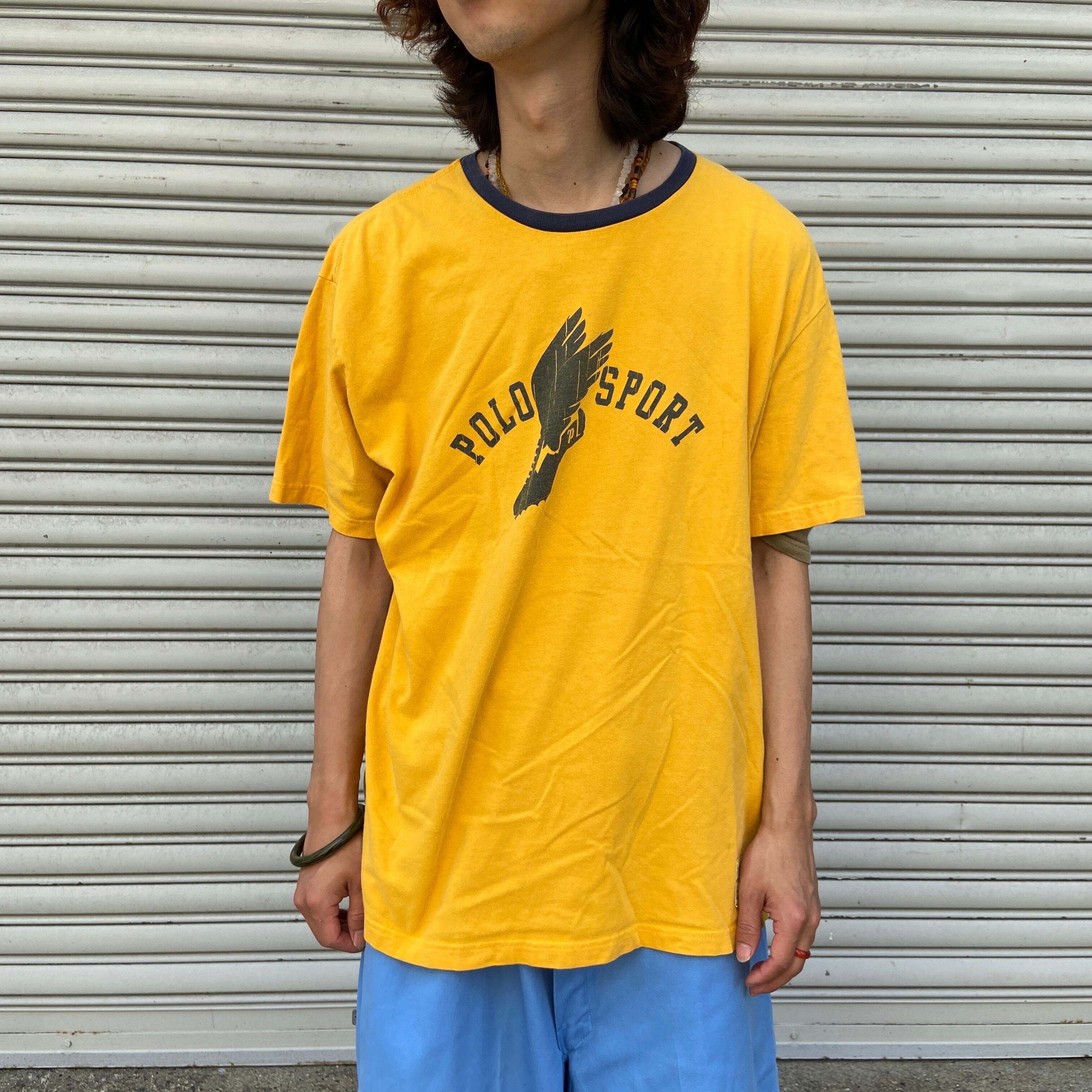 90s POLO JEANS リンガーTシャツ  ポロジーンズ