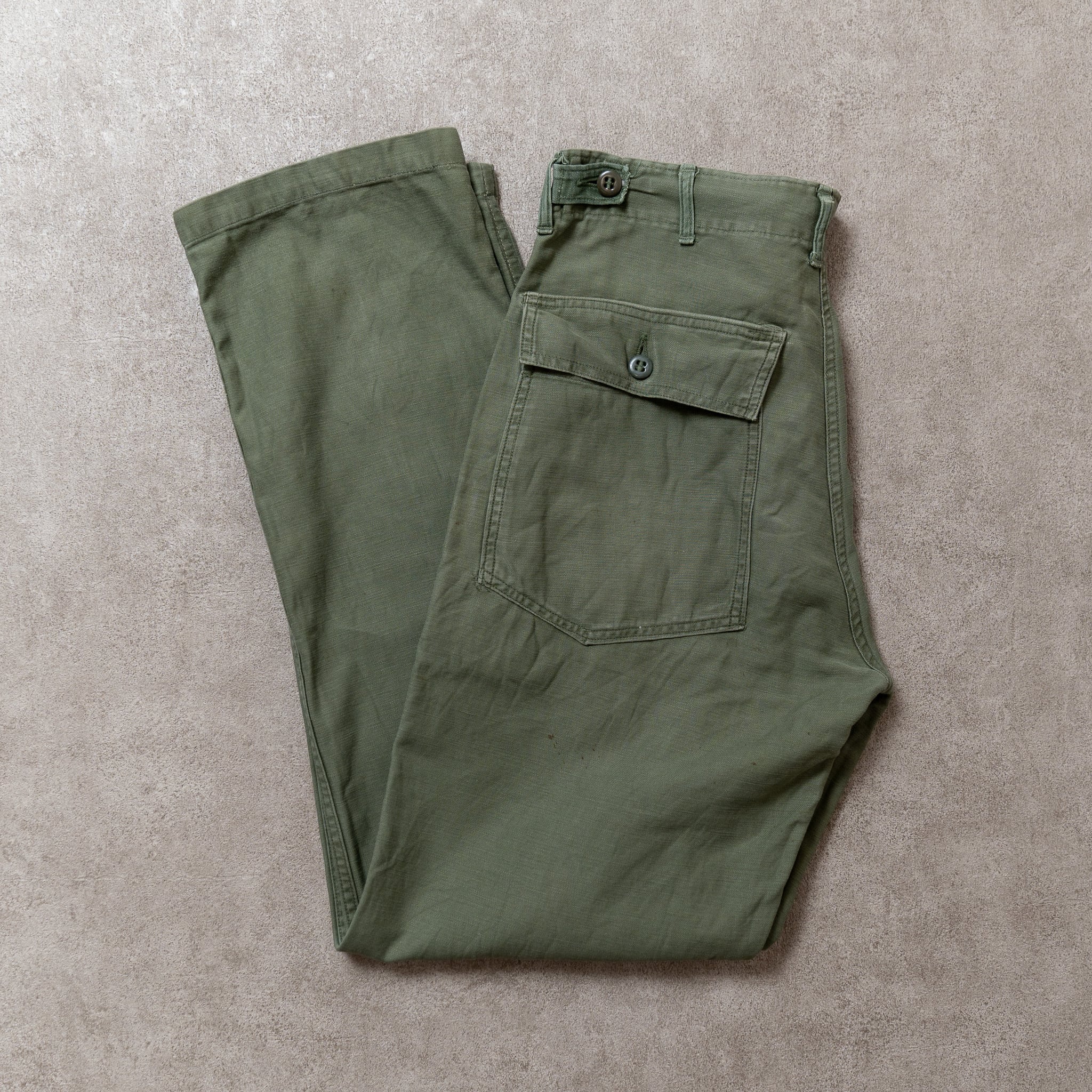 32×33】U.S.Army Utility Trousers OG-107 実物 米軍 ベイカーパンツ