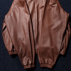 美品 XL ポニー無し Polo Ralph Lauren ラムスキン レザージャケット ブルゾン スウィングトップ ドラズラー Lambskin ポロラルフローレン