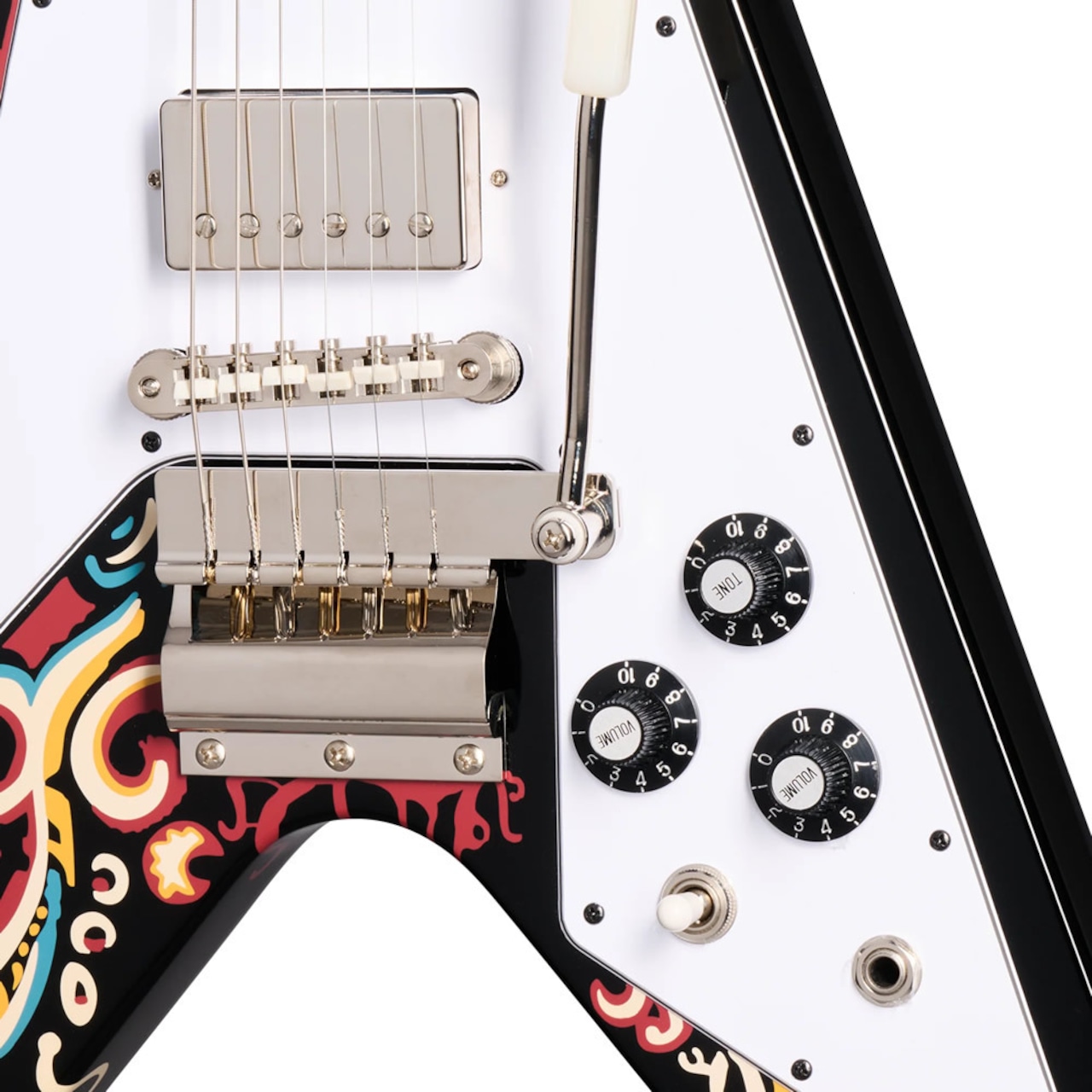 Epiphone Jimi Hendrix "Love Drops" Flying V (Ebony)