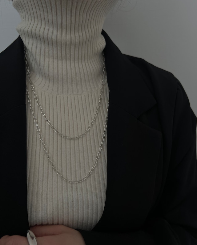 S925 LONG chain necklace (N227)