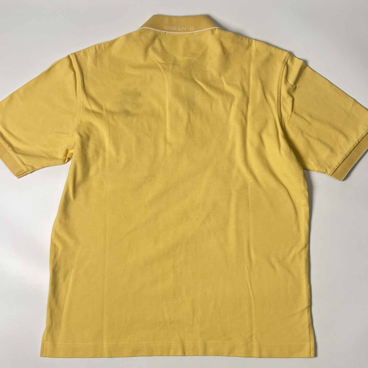 GREEN CLUBS グリーンクラブ ワーナーコラボ 刺繍 鹿の子 半袖 ポロシャツ 3/イエロー メンズ ゴルフ