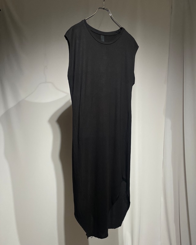 F/W2014 ARMY OF ME - Asymmetrical Raw-Edge Longline Tank