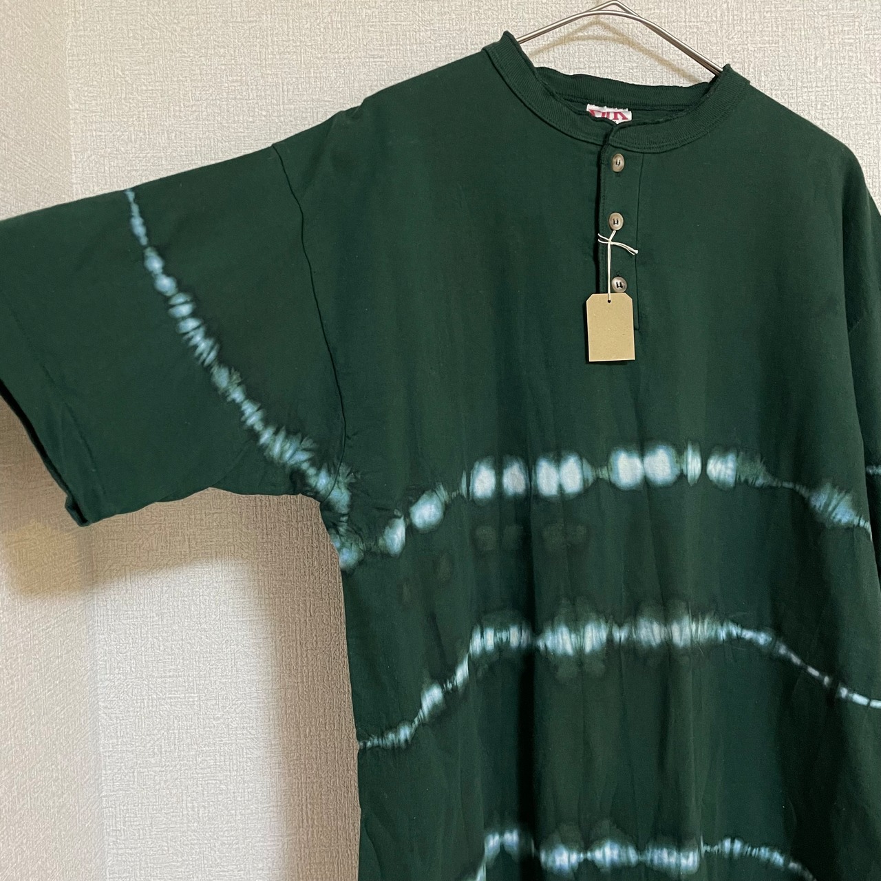 USA製　 D/K　ヘンリーネック　タイダイtシャツ