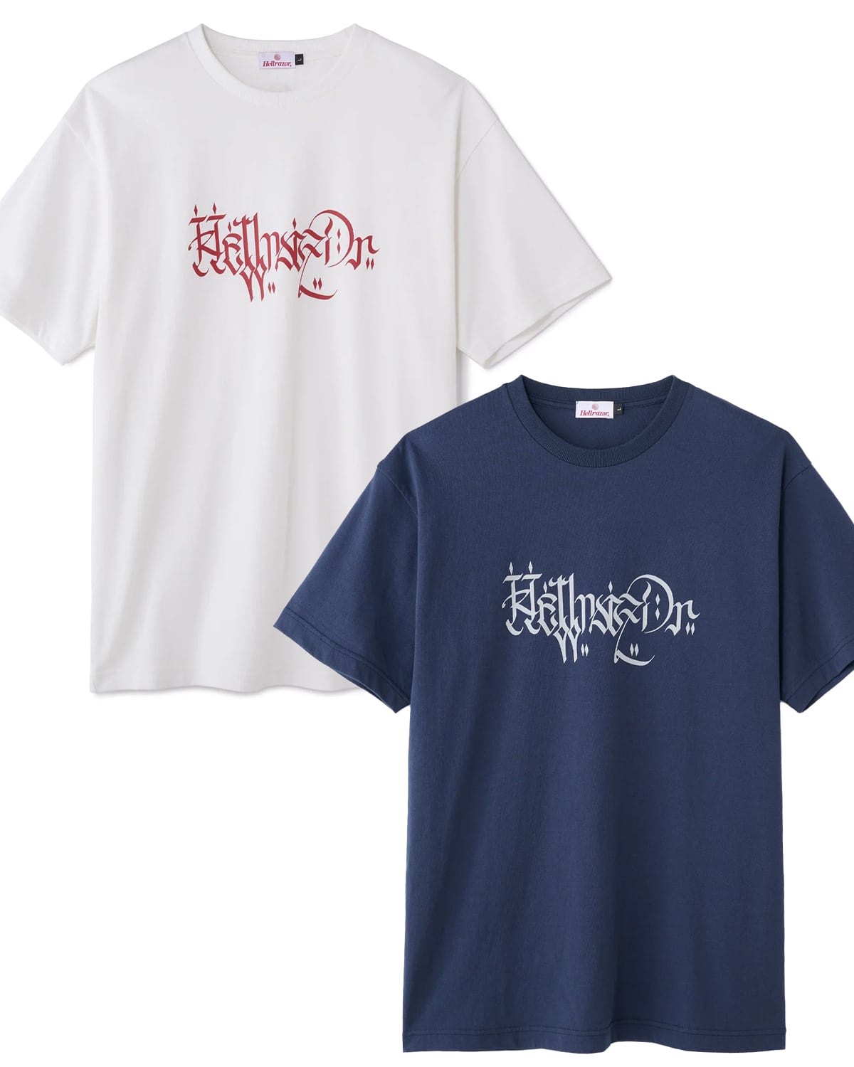 HELLRAZOR "MOZYSKEY COLLECTION"|LETTER SHIRT -2 Color-