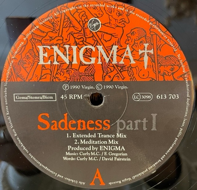 ENIGMA "SADENESS PART.I" 12" | EAD RECORD