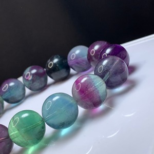 f172.濃いめグラデーションフローライト ブレスレット