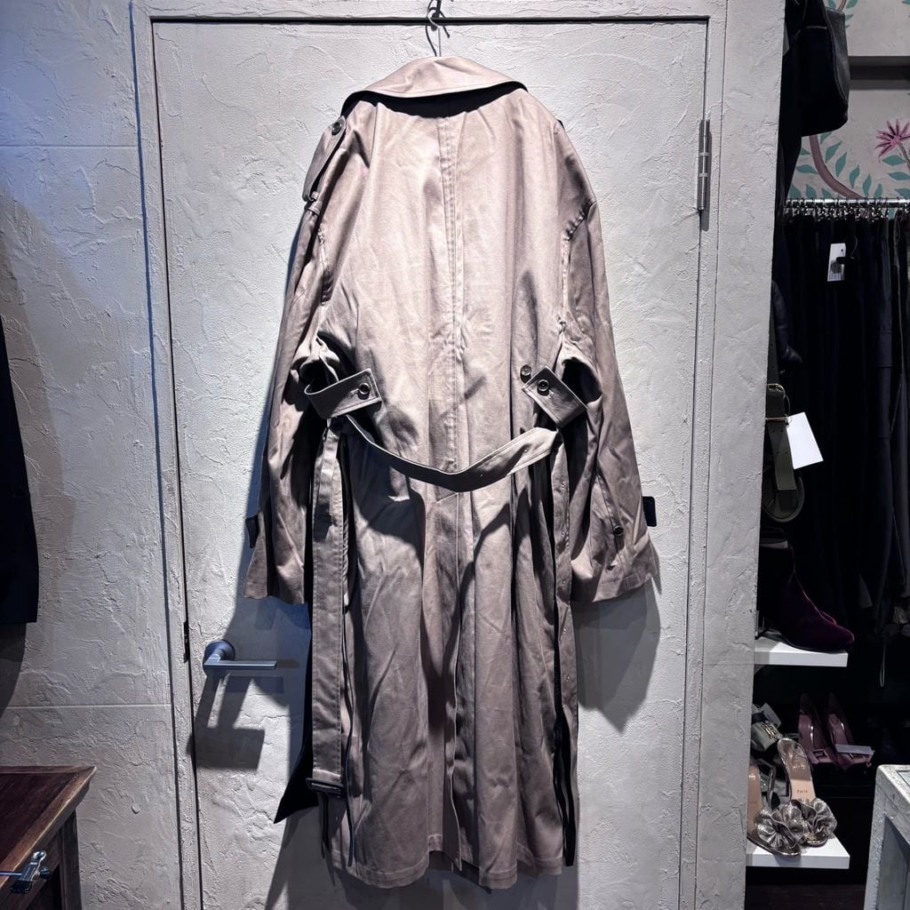 stein. シュタイン 22AW Oversized Double Lapeled Trench Coat