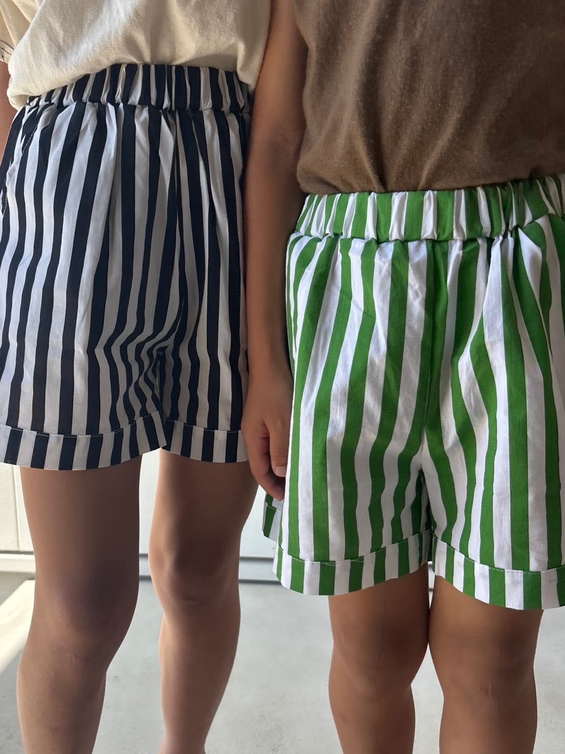 90-150 / stripe short pants 〔ストライプショートパンツ〕