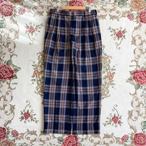 vintage retro check pants