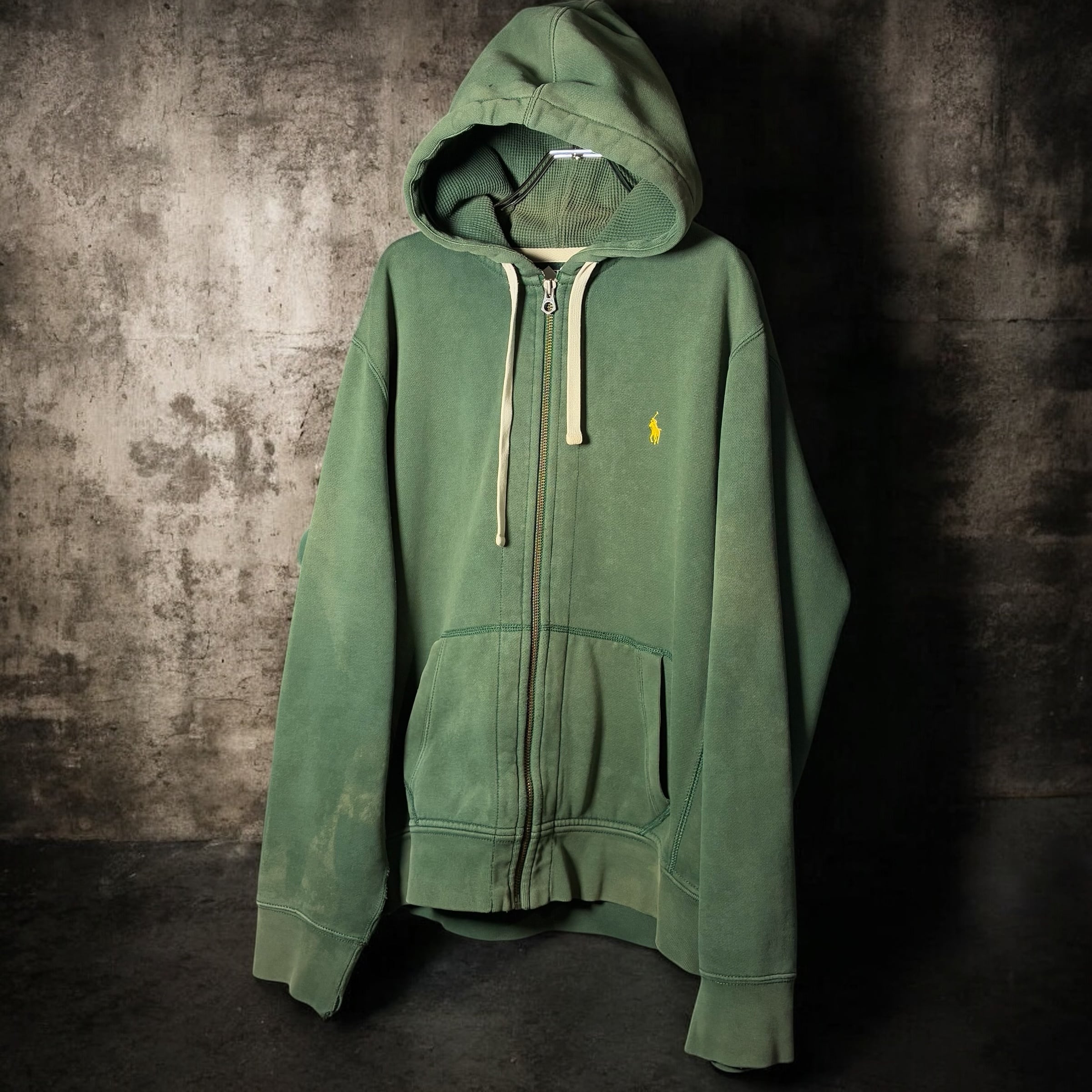 k*k様 90s POLO by Ralph Lauren ジップパーカー レッ 90s Polo by Ralph Lauren ラルフローレン フルジップ スウェット