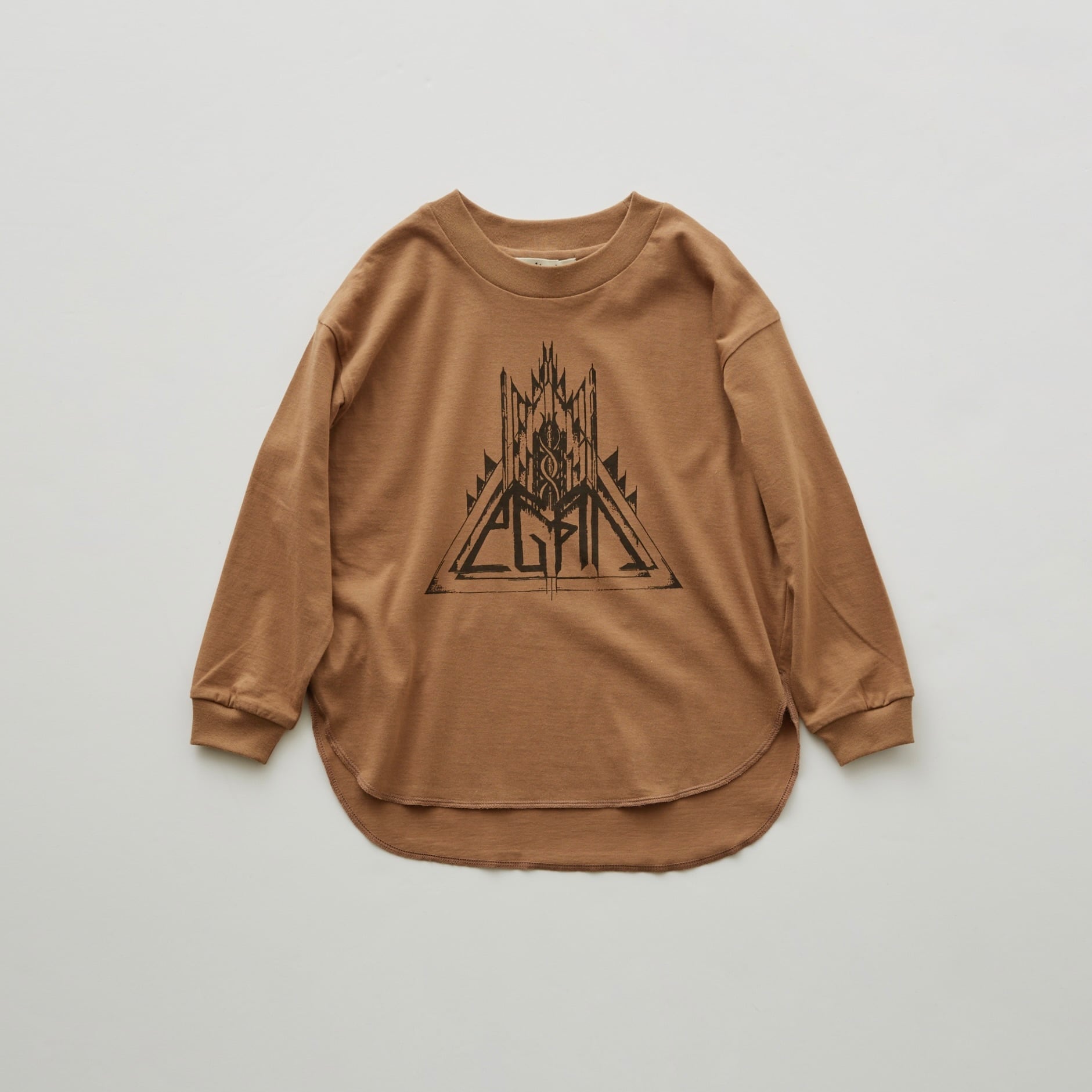 《eLfinFolk 2022AW》eLfinbein long Tee / camel / 90cm