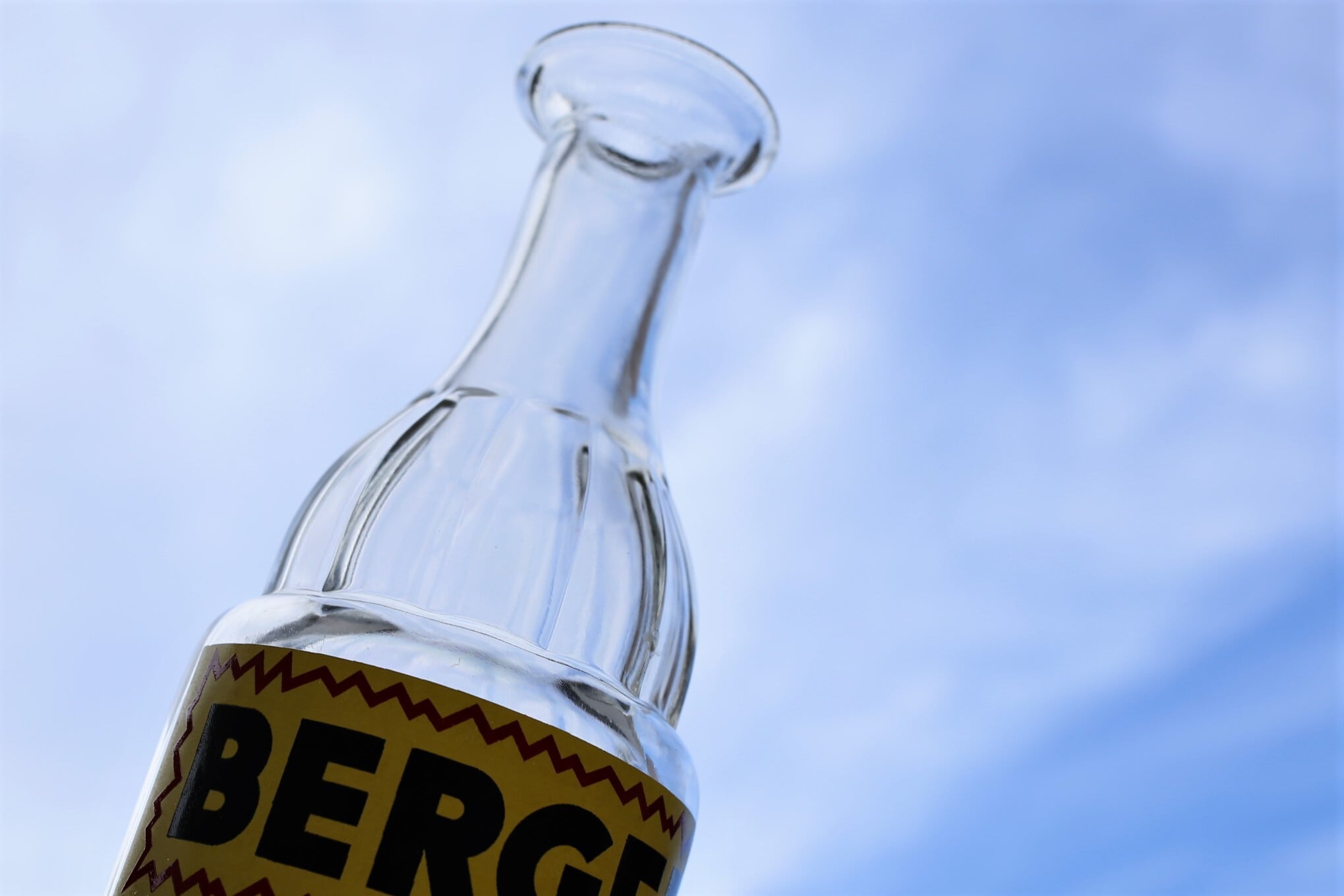 フランス アンティーク ヴィンテージ カラフェ ガラス瓶 『BERGER』 N