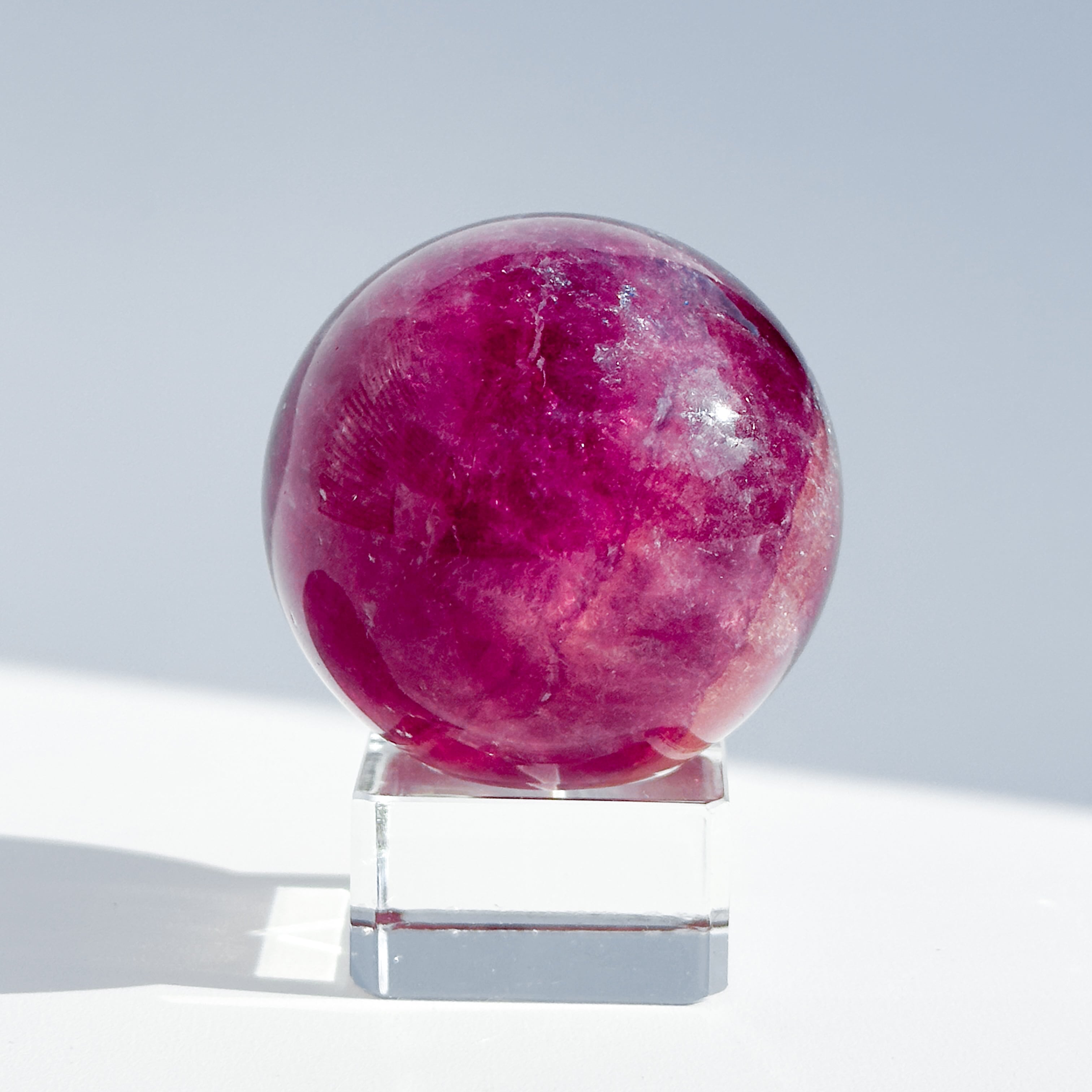 パープルフローライト スフィア（丸玉）14◇Purple Fluorite Sphere