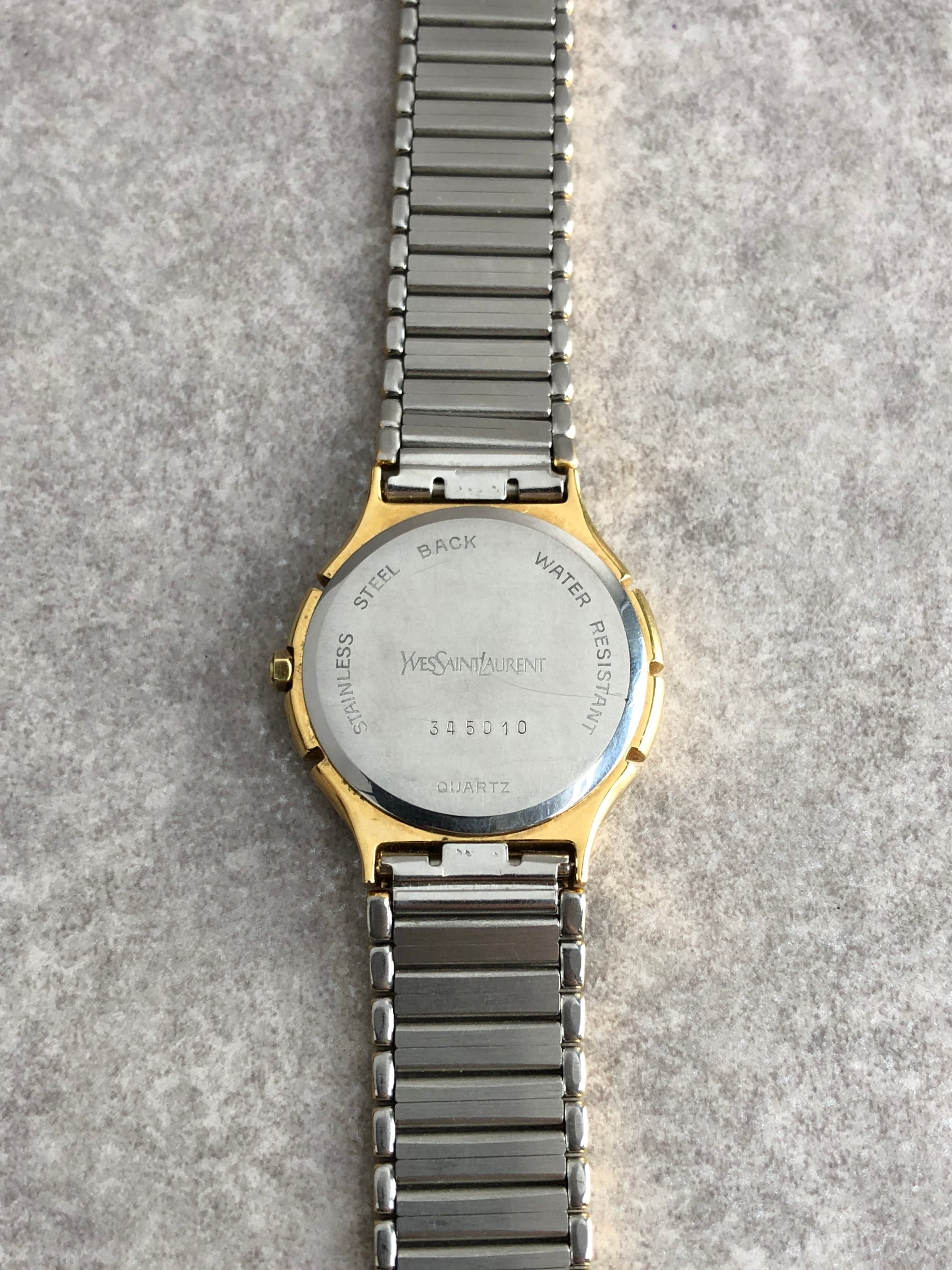Yves Saint Laurent イヴ・サンローラン 腕時計 シルバー YSL 345010