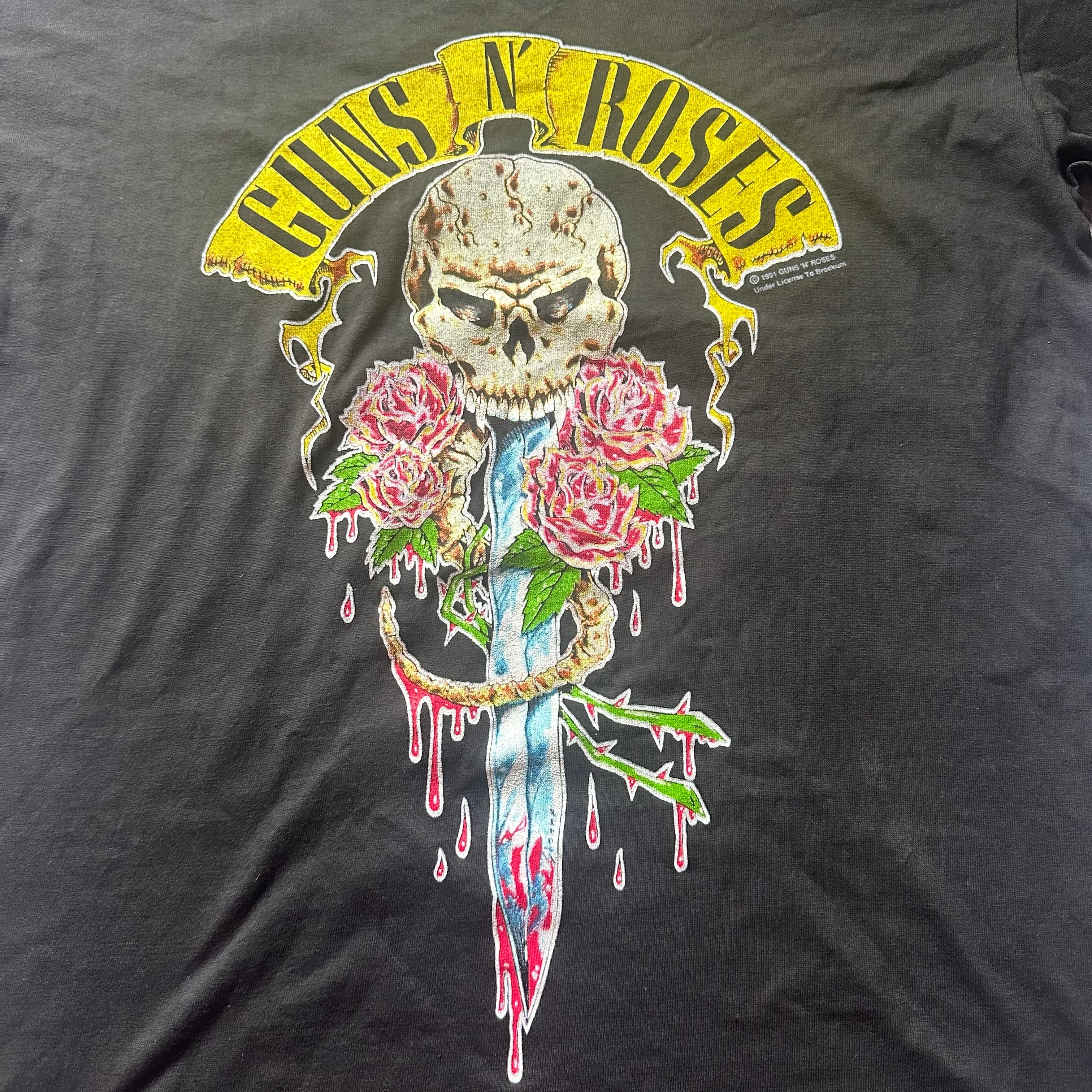 90's GUNS N' ROSES T-SHIRT USED | LIGHT CAVE