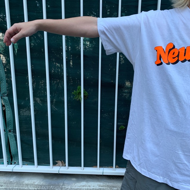 80s Newport ニューポート タバコ銘柄 プリントTシャツ 白 XL