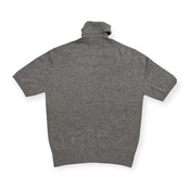 カシミヤ100% The Natural Fibre Product Group タートルネック 半袖 カシミア ウールニットセーター ハイゲージ サイズ L /グレー