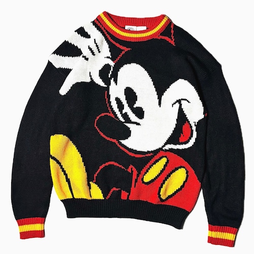 Vintage 90's【MICKEY&CO.】"Mickey Mouse" Knit Sweater