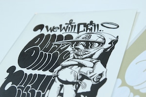 WeWillChill x Chitto Brand SilkScreen Publicity Poster A3 [WHITE]