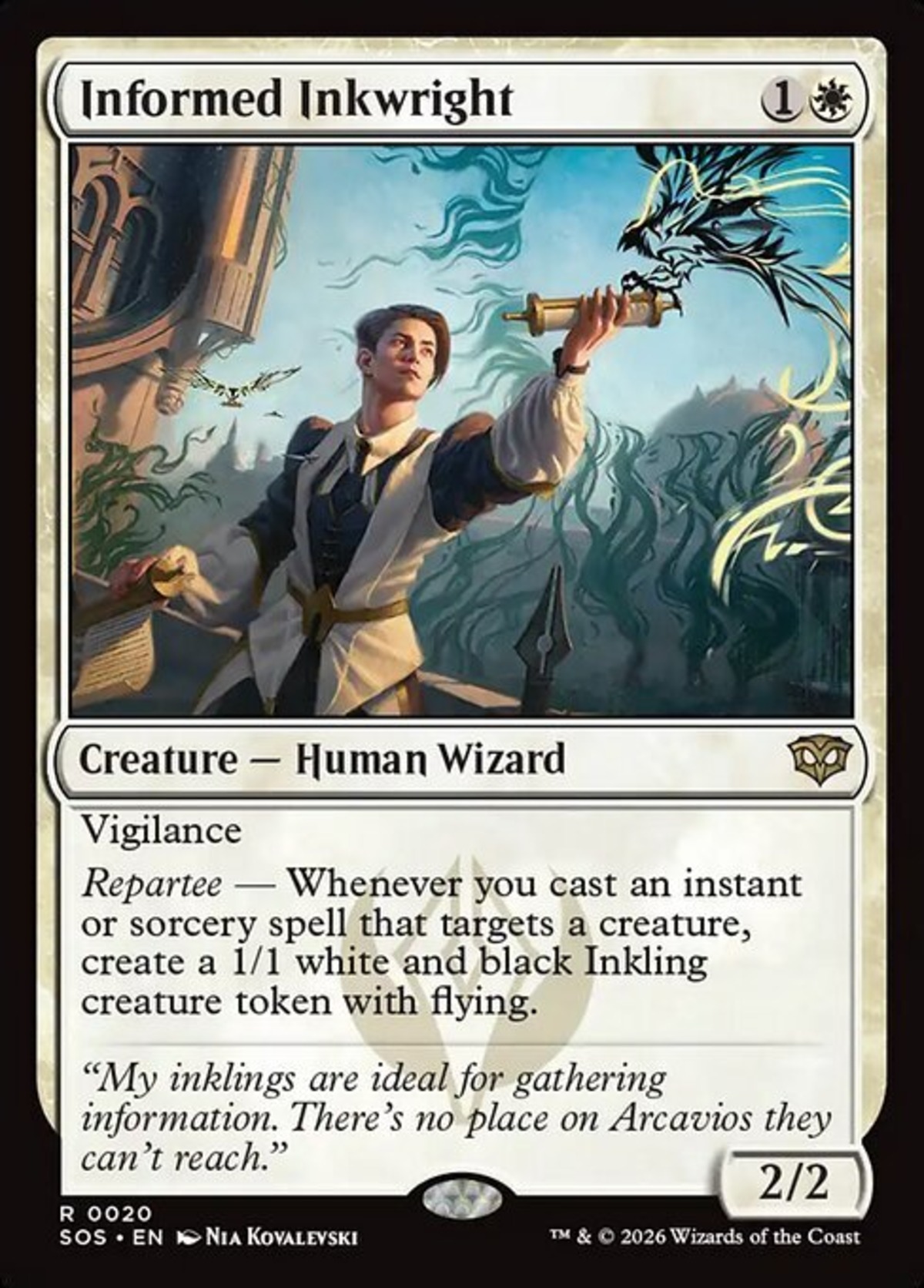 (EN)(020) 精通した墨職人 / Informed Inkwright [SOS](NM) | MTG専門店 BellSearch
