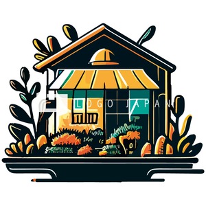 植物のあるお店イラスト（PNG/72dpi/640px）｜shop-icon01