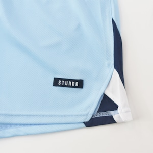 Triangle logo  mesh shorts : ライトブルー