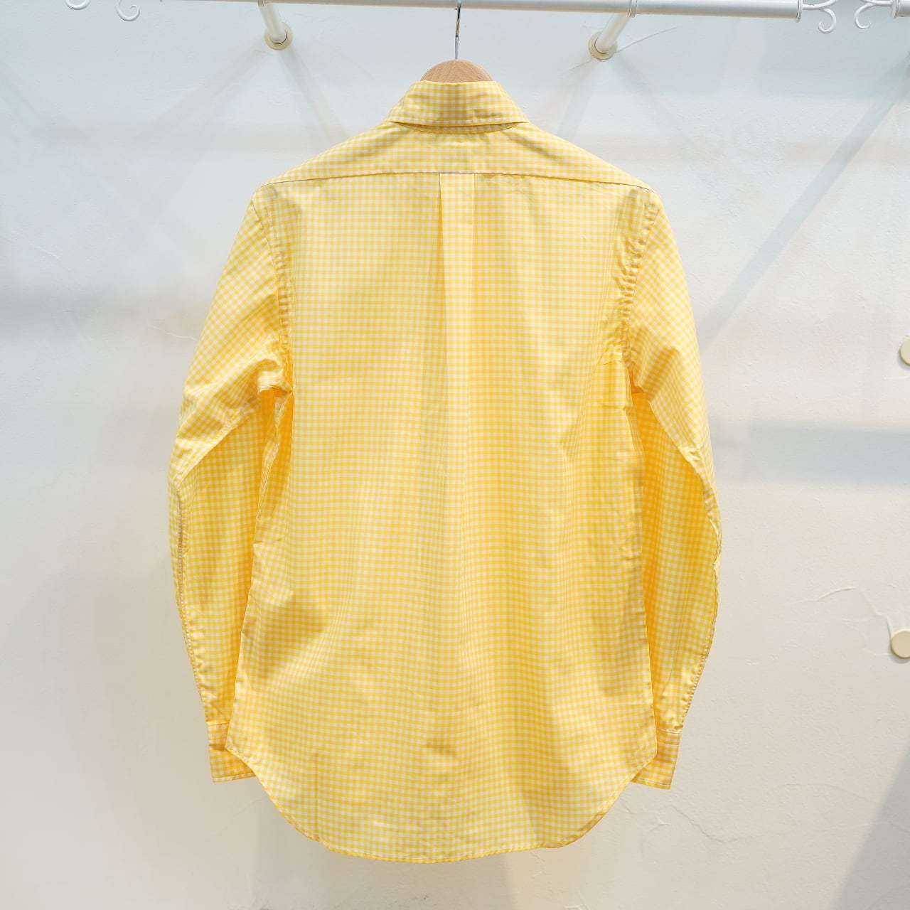 完売色 アパルトモン上質トーマスメイソン生地 2022AWカラーシャツ イエロー 完売色 アパルトモン上質トーマスメイソン生地 2022AWカラー