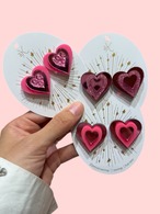 受注製作　♡ triple crescend　ピンクミラー