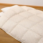 羽毛合掛けふとん 中厚タイプ【マース】S/SD/D/Q/K ハンガリーホワイトグースダウン93%−立体キルト(80サテン)